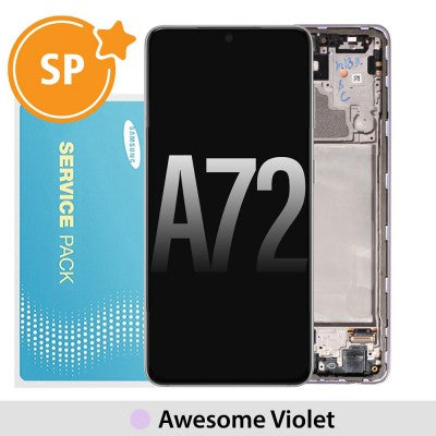 Tecguru-Samsung Galaxy A72 A725 / A726 OLED Screen Replacement Digitizer GH82-25541A/25542A (Service Pack)-Awesome Black Tecguru-Samsung Galaxy A72 A725 / A726 OLED Screen Replacement Digitizer GH82-25541A/25542A (Service Pack)-Awesome Black